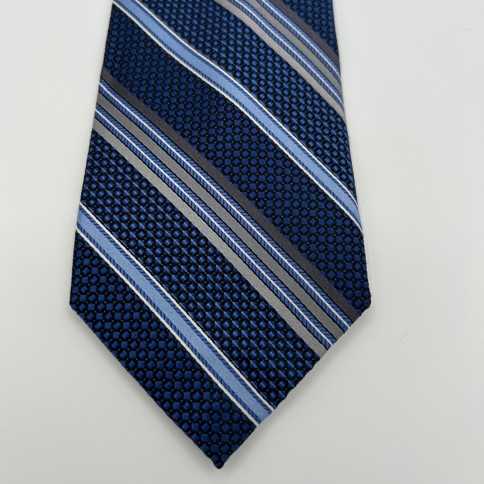 Pronto Uomo Necktie Men Os Blue Silk Classic Professional Business